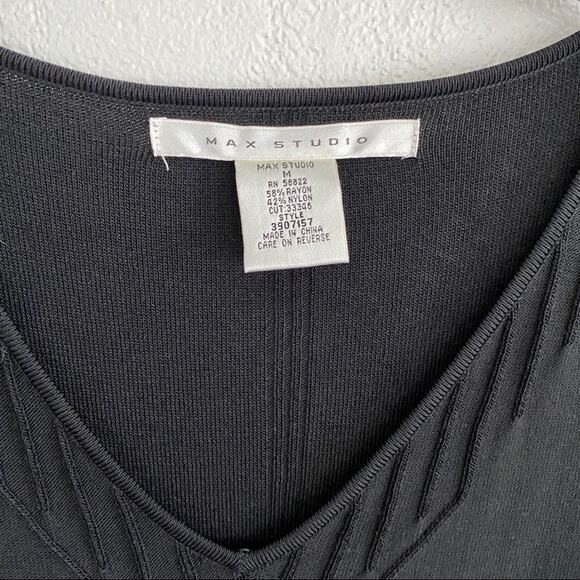 Max Studio Long Sleeve Black Bandage Dress Size Medium - Picture 5 of 12